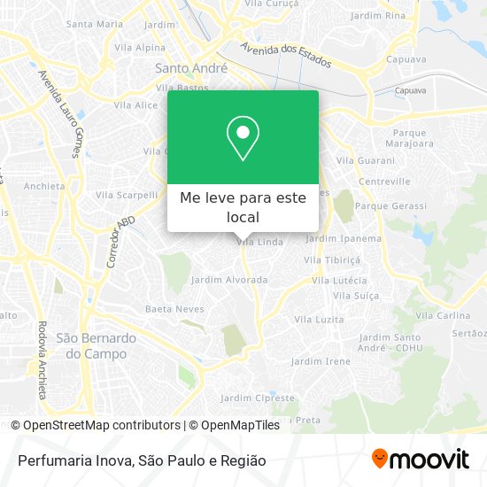 Perfumaria Inova mapa