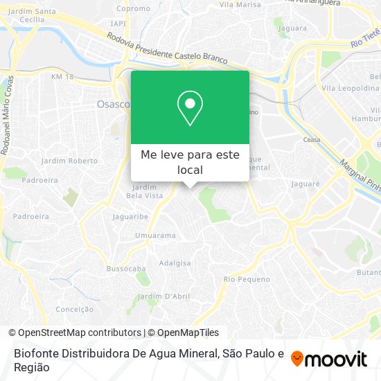 Biofonte Distribuidora De Agua Mineral mapa