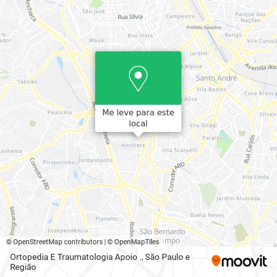 Ortopedia E Traumatologia Apoio . mapa