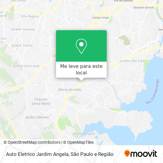Auto Eletrico Jardim Angela mapa