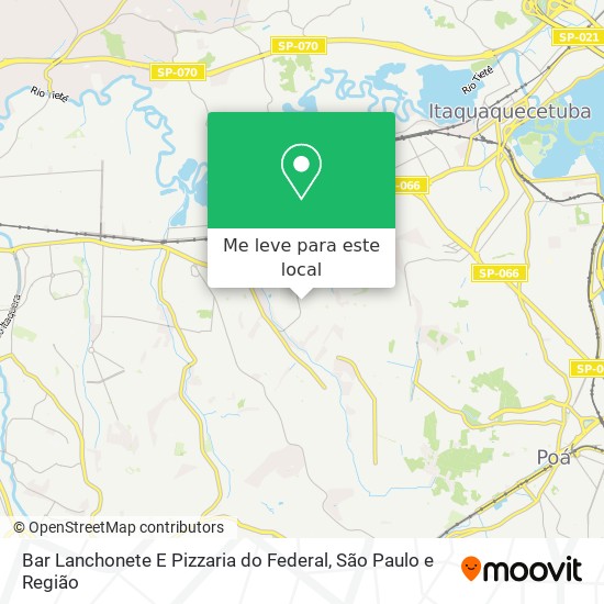 Bar Lanchonete E Pizzaria do Federal mapa
