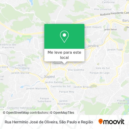 Rua Hermínio José de Oliveira mapa