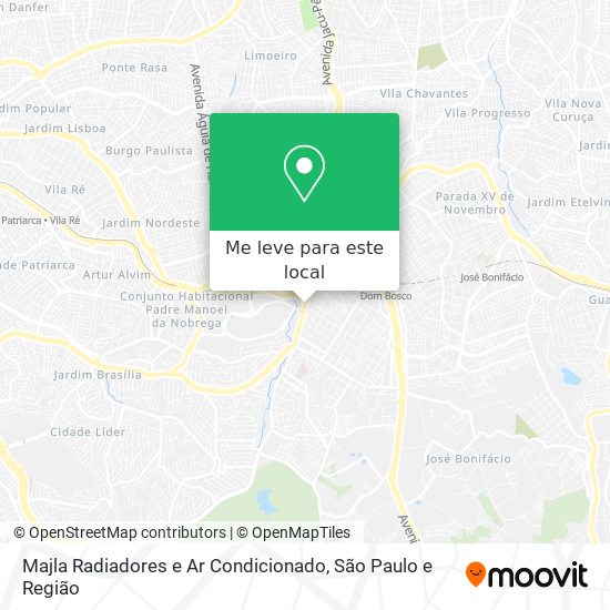 Majla Radiadores e Ar Condicionado mapa