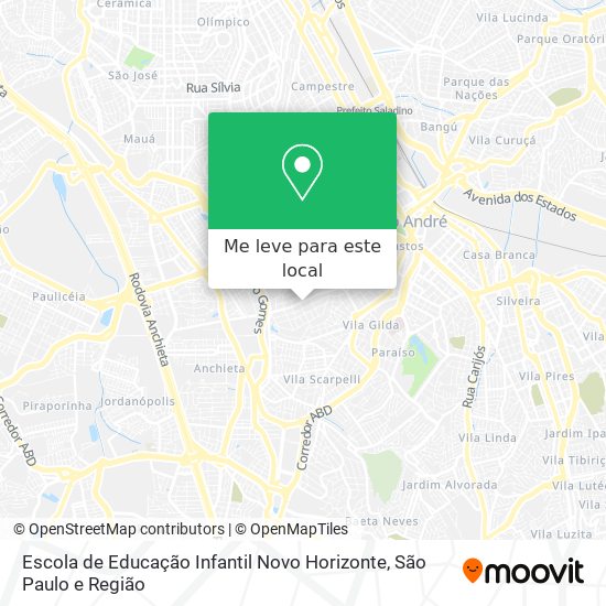Escola de Educação Infantil Novo Horizonte mapa