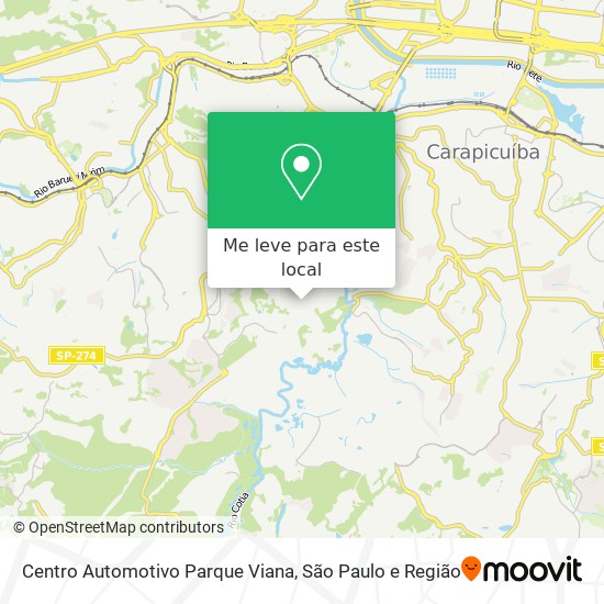 Centro Automotivo Parque Viana mapa