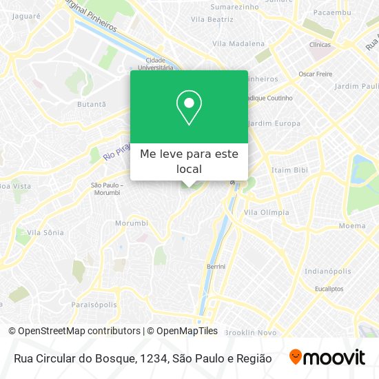 Rua Circular do Bosque, 1234 mapa
