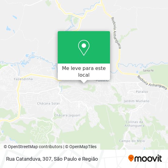 Rua Catanduva, 307 mapa