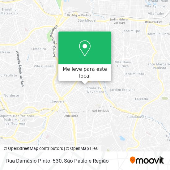 Rua Damásio Pinto, 530 mapa