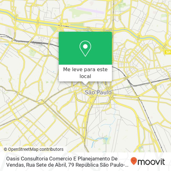 Oasis Consultoria Comercio E Planejamento De Vendas, Rua Sete de Abril, 79 República São Paulo-SP 01043-000 mapa