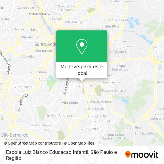 Escola Luiz Blanco Educacao Infantil mapa