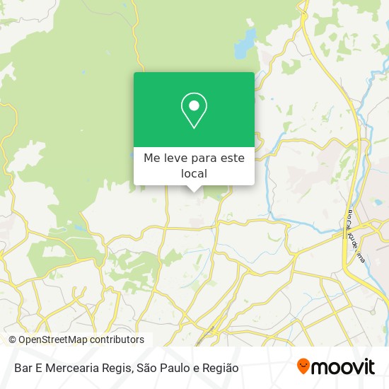 Bar E Mercearia Regis mapa