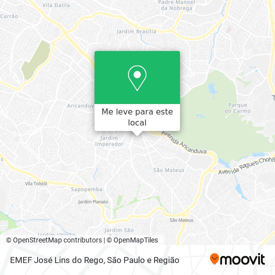 EMEF José Lins do Rego mapa