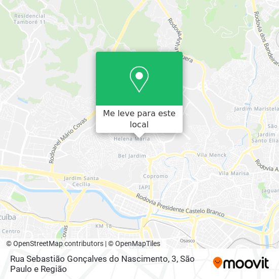 Rua Sebastião Gonçalves do Nascimento, 3 mapa