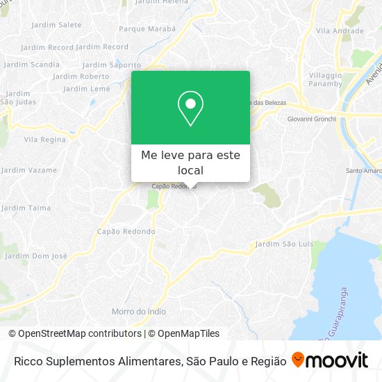 Ricco Suplementos Alimentares mapa