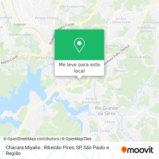 Chácara Miyake , Ribeirão Pires, SP mapa