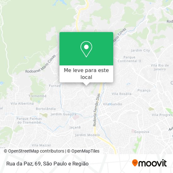 Rua da Paz, 69 mapa