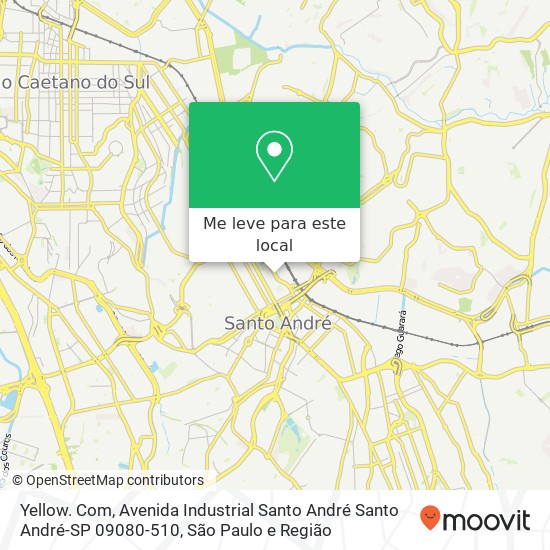 Yellow. Com, Avenida Industrial Santo André Santo André-SP 09080-510 mapa