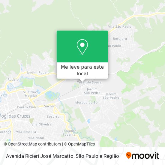 Avenida Ricieri José Marcatto mapa