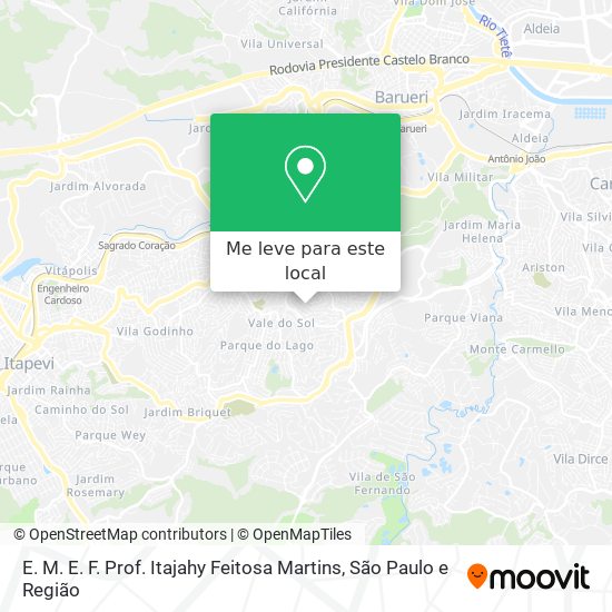 E. M. E. F. Prof. Itajahy Feitosa Martins mapa