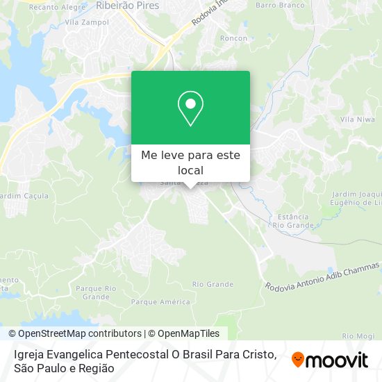 Igreja Evangelica Pentecostal O Brasil Para Cristo mapa