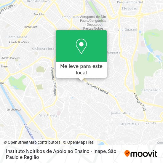 Instituto Noitikos de Apoio ao Ensino - Inape mapa