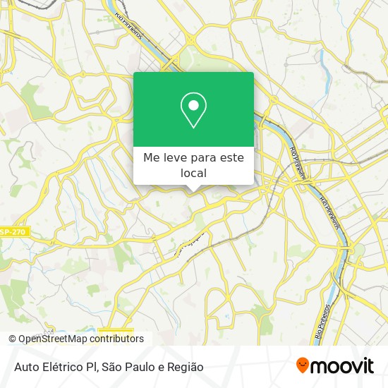 Auto Elétrico Pl mapa