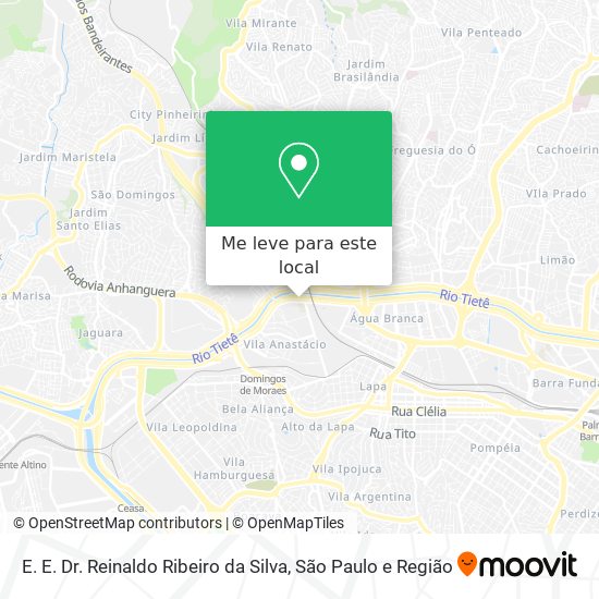 E. E. Dr. Reinaldo Ribeiro da Silva mapa