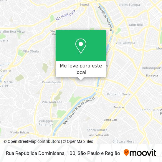 Rua Republica Dominicana, 100 mapa