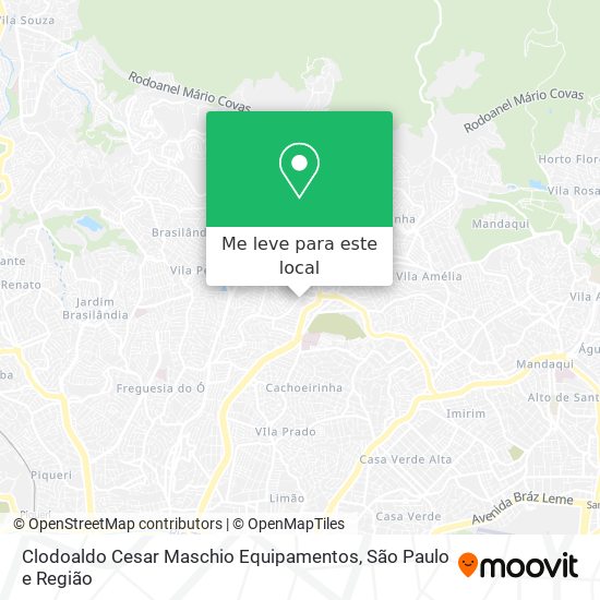 Clodoaldo Cesar Maschio Equipamentos mapa