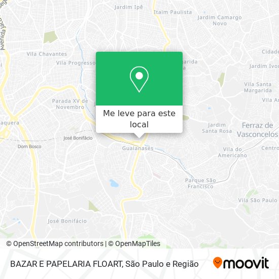 BAZAR E PAPELARIA FLOART mapa