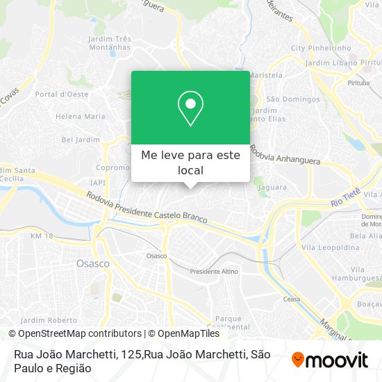 Rua João Marchetti, 125,Rua João Marchetti mapa