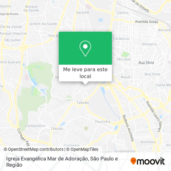 Igreja Evangélica Mar de Adoração mapa