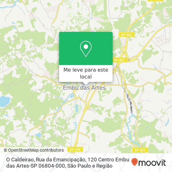 O Caldeirao, Rua da Emancipação, 120 Centro Embu das Artes-SP 06804-000 mapa