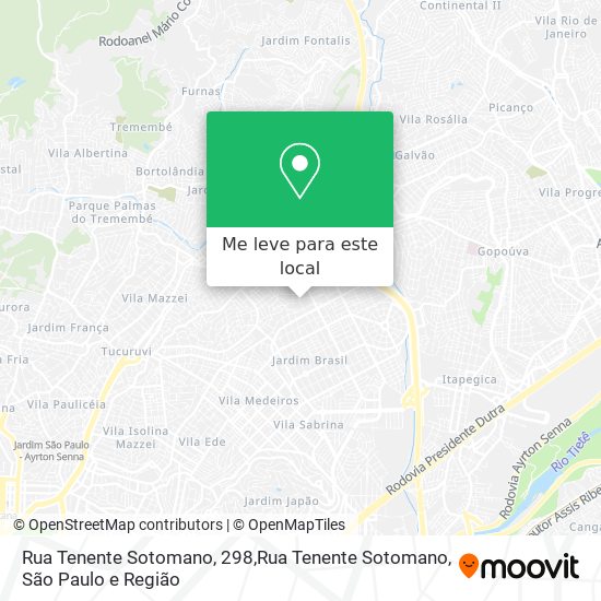 Rua Tenente Sotomano, 298,Rua Tenente Sotomano mapa