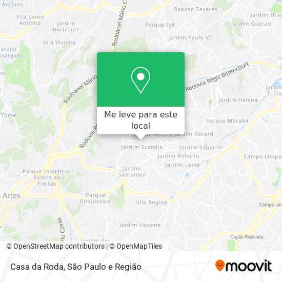 Casa da Roda mapa