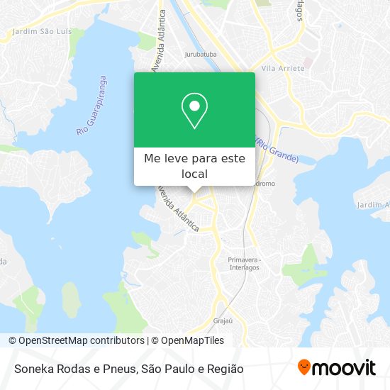 Soneka Rodas e Pneus mapa