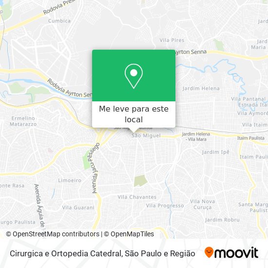 Cirurgica e Ortopedia Catedral mapa