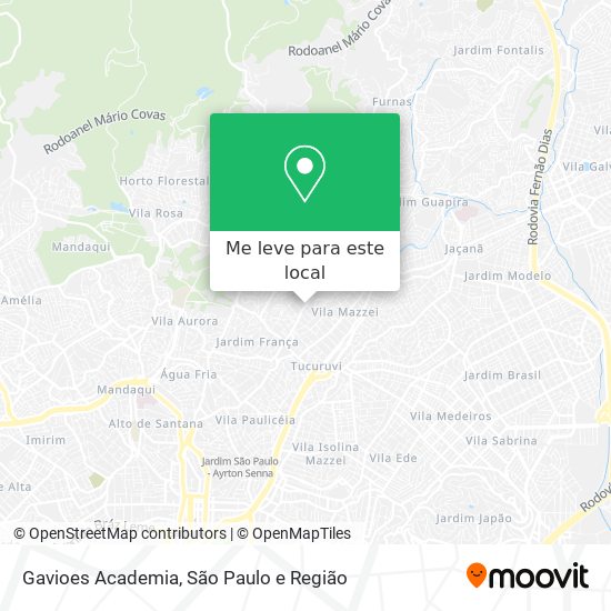 Gavioes Academia mapa
