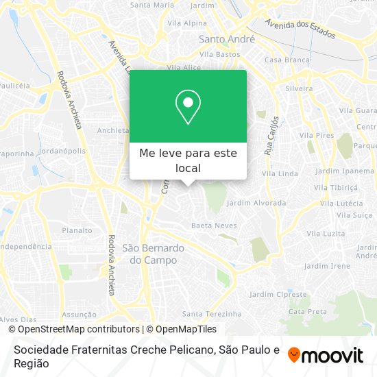 Sociedade Fraternitas Creche Pelicano mapa