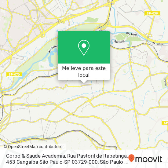 Corpo & Saude Academia mapa