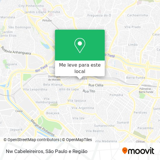 Nw Cabeleireiros mapa