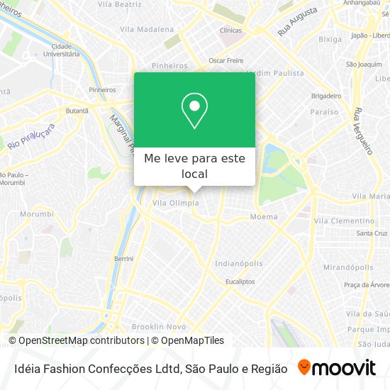 Idéia Fashion Confecções Ldtd mapa