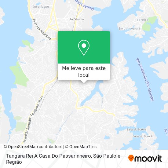 Tangara Rei A Casa Do Passarinheiro mapa