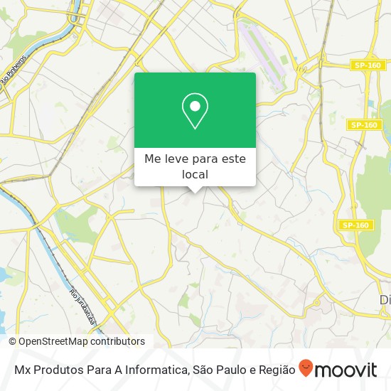Mx Produtos Para A Informatica, Rua Doutor Ubaldo Franco Caiube, 165 Cidade Ademar São Paulo-SP 04651-020 mapa