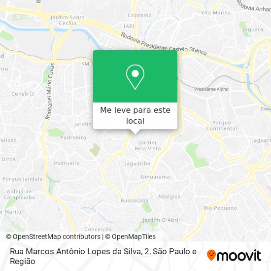 Rua Marcos Antônio Lopes da Silva, 2 mapa