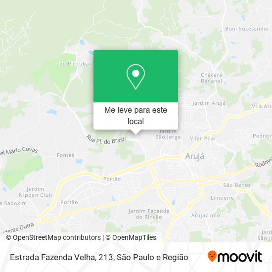 Estrada Fazenda Velha, 213 mapa