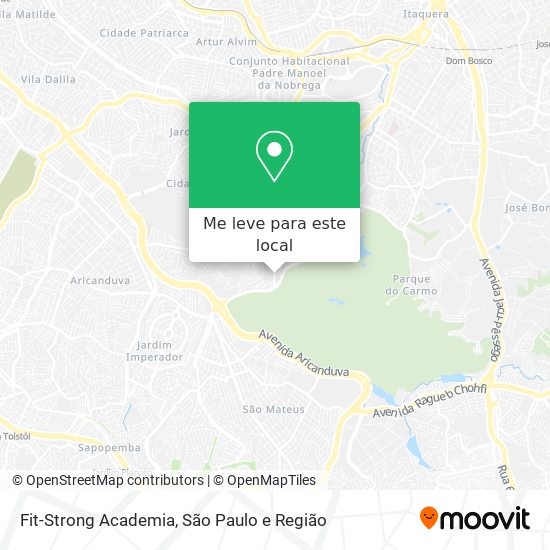 Fit-Strong Academia mapa