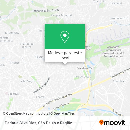 Padaria Silva Dias mapa