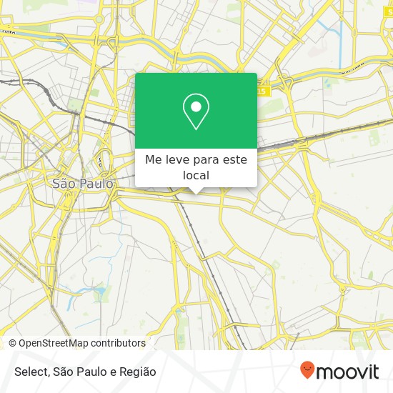 Select, Rua João Antônio de Oliveira Móoca São Paulo-SP 03111-010 mapa