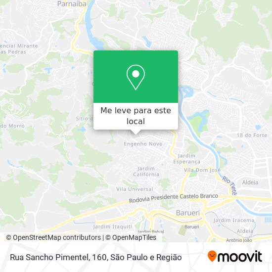Rua Sancho Pimentel, 160 mapa